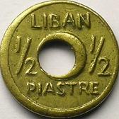 1/2 piastre liban