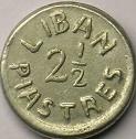 2 1/2 piastre 1942 1945 Liban