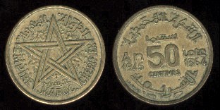 50 centimes 1945 Maroc 