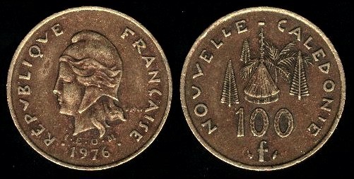 100 francs 1976 Nouvelle Calédonie
