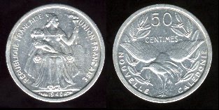 50 centimes 1948 Nouvelle Calédonie