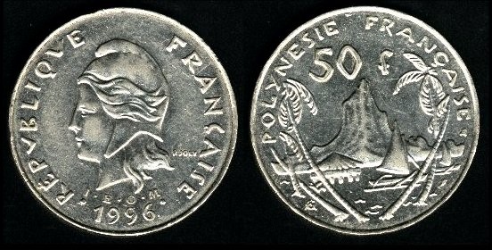 50 francs 1996 Polynésie française