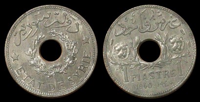 1 piastre 1940 Syrie