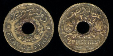 2,5 piastres 1940 Etat de Syrie