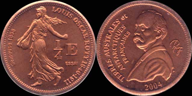 quart d'euro 2004 terres australes