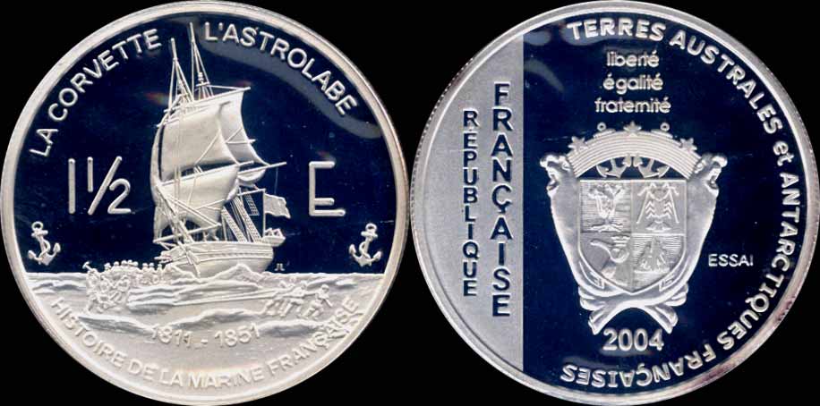 1 1/2 euro 2004 terres australes et antartiques françaises