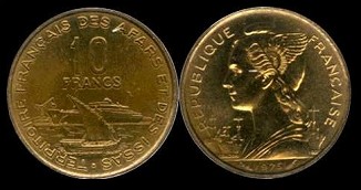 10 francs 1975 afats ety issas