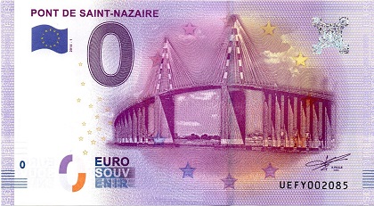 billet 0 euro souvenir  Pont de Saint Nazaire