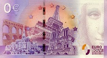 billet 0 euro souvenir touristique