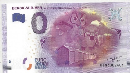 billet 0 euro souvenir Berck-Sur-Mer
