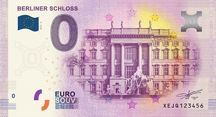 billet 0 euro souvenir Berliner Schloss