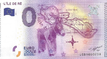 billet 0 euro souvenir l'île de Ré