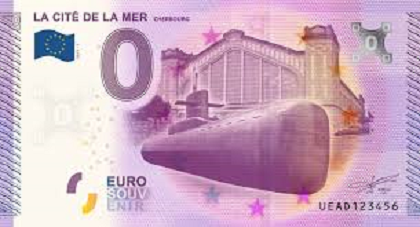 billet 0 euro souvenir la cité de la mer