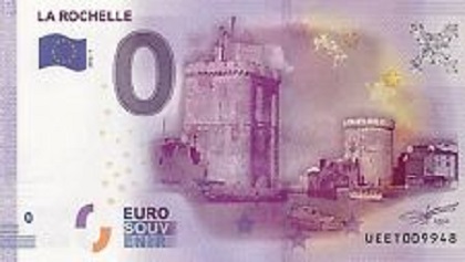 billet 0 euro souvenir  la rochelle