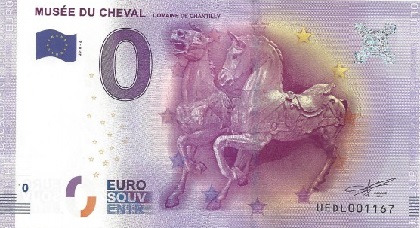 billet 0 euro souvenir Musée du cheval