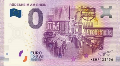 billet 0 euro souvenir Rudeshein am Rhein