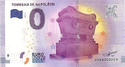 billet 0 euro souvenir tombeau de Napoléon