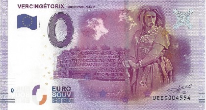billet 0 euro souvenir Vercingétorix