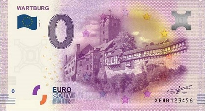 billet 0 euro souvenir wartburg