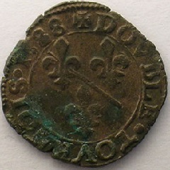 Monnaie de Dombes - double tournoi 1588 - François II de Montpensier