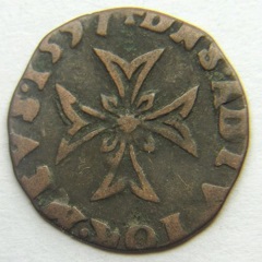 Monnaie - Dombes - Liard au H 1597 - Henri II Montpensier