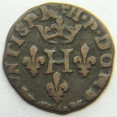 Monnaie - Dombes - Liard au H 1597 - Henri II Montpensier