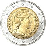 2 euro Lettonie