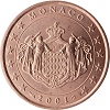 piece de 1 cent , 1 centime d'euro monaco
