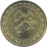 piece de 10 cent 10 centime d'euro de monaco 