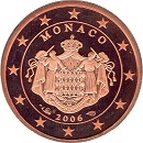 nouvelle piece de 5 cent de monaco albert II