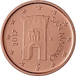 2 cent Saint Marin 2017