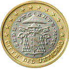 1 euro Vatican sede-vacante