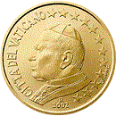 50 cent Vatican Jean Paul II