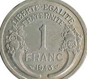 1 franc 1943 graziani