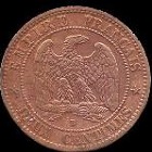 2 centimes 1855 napoleon III tete nue