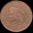 2 centimes 1897 ceres