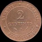 2 centimes cetes 1895