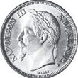 2 francs napoleon III tete lauree