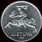 pièce de monnaie de Lituanie