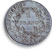 piece de 1 franc