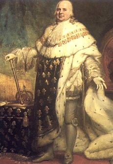 Louis XVIII est le petit-fils de Louis XV et frère de Louis XVI