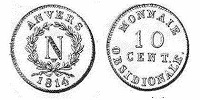 anvers 1814 napoleon  10 cent