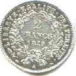 2 francs ceres 1849