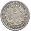 2 francs napoleon empereur revers empire