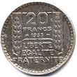 20 francs argent turin