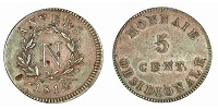 5 centimes napoleon 1er 1814