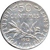 50 centimes argent 1916 semeuse