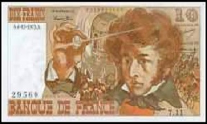 billet 10 francs Berlioz 1977