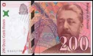 Billet de 200 francs Gustave Eiffel 1995-1999