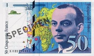 billet de 50 francs Saint Exupéry 1992-1999